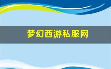 新开梦幻西游网站：梦幻西游私服网 (13