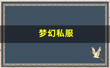 梦幻私服(梦幻手游私sf平台) (14)