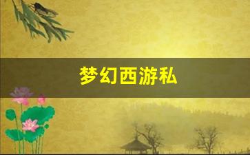 <strong>梦幻西游私(梦幻西游互通版官网)</strong>